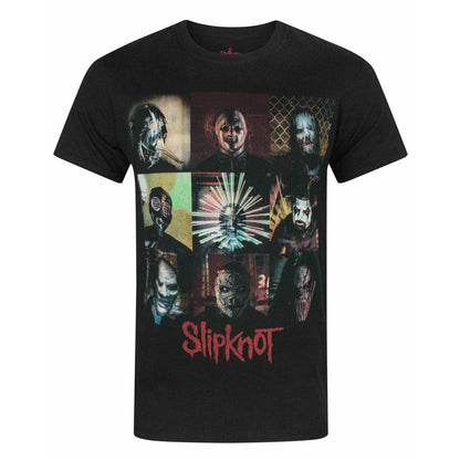 Black - Front - Slipknot Mens Blocks T-Shirt