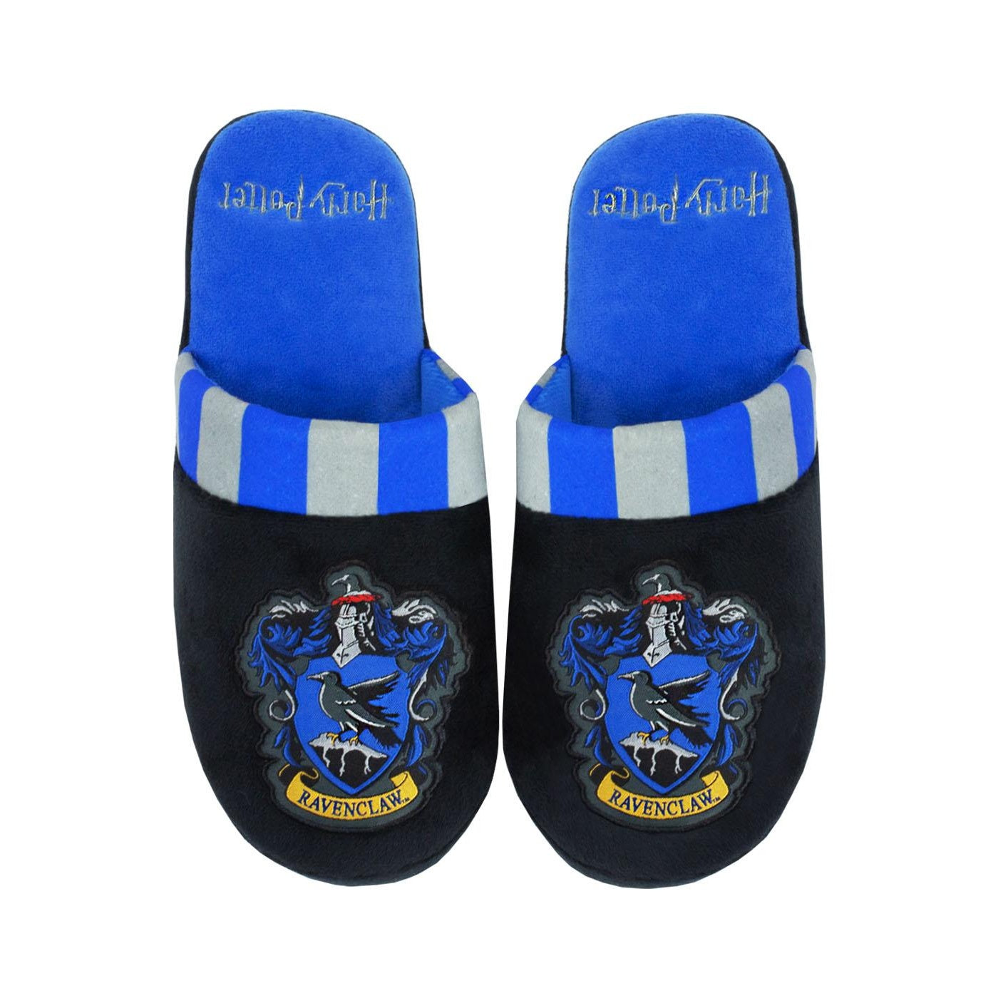 Black-Blue - Front - Harry Potter Womens-Ladies Hogwarts House Ravenclaw Slippers