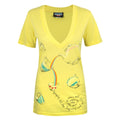 Yellow - Front - Junk Food Womens-Ladies Tea Party Alice In Wonderland T-Shirt