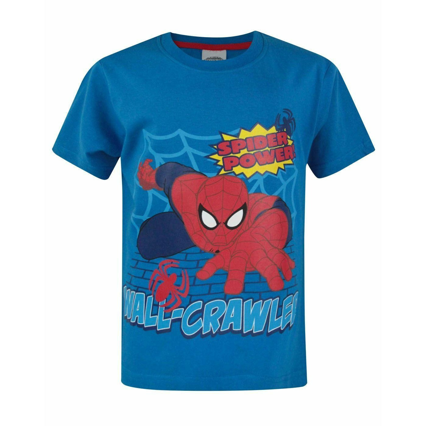 Blue - Front - The Ultimate Spider-Man Baby Boys Wall Crawler T-Shirt