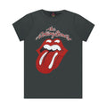 Grey - Front - Amplified Childrens-Kids Vintage Tongue The Rolling Stones T-Shirt