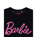 Black - Pack Shot - Barbie Womens-Ladies Classic Logo Short-Sleeved T-Shirt