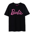 Black - Front - Barbie Womens-Ladies Classic Logo Short-Sleeved T-Shirt