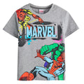 Grey - Front - Marvel Avengers Boys Characters T-Shirt
