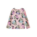 Pink - Side - Disney Girls Minnie Mouse All-Over Print Long Pyjama Set