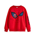 Red - Front - Spider-Man Childrens-Kids Web Sweatshirt