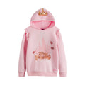 Pink - Front - Disney Princess Childrens-Kids Crown 3D Hoodie