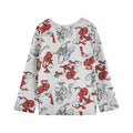 Grey-Red - Back - Spider-Man Boys All-Over Print Long Pyjama Set