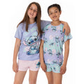 Multicoloured - Close up - Lilo & Stitch Girls Just Chill Short Pyjama Set (Pack of 2)