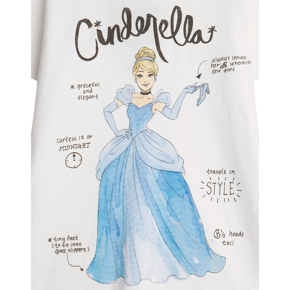 White - Side - Disney Girls Short-Sleeved T-Shirt