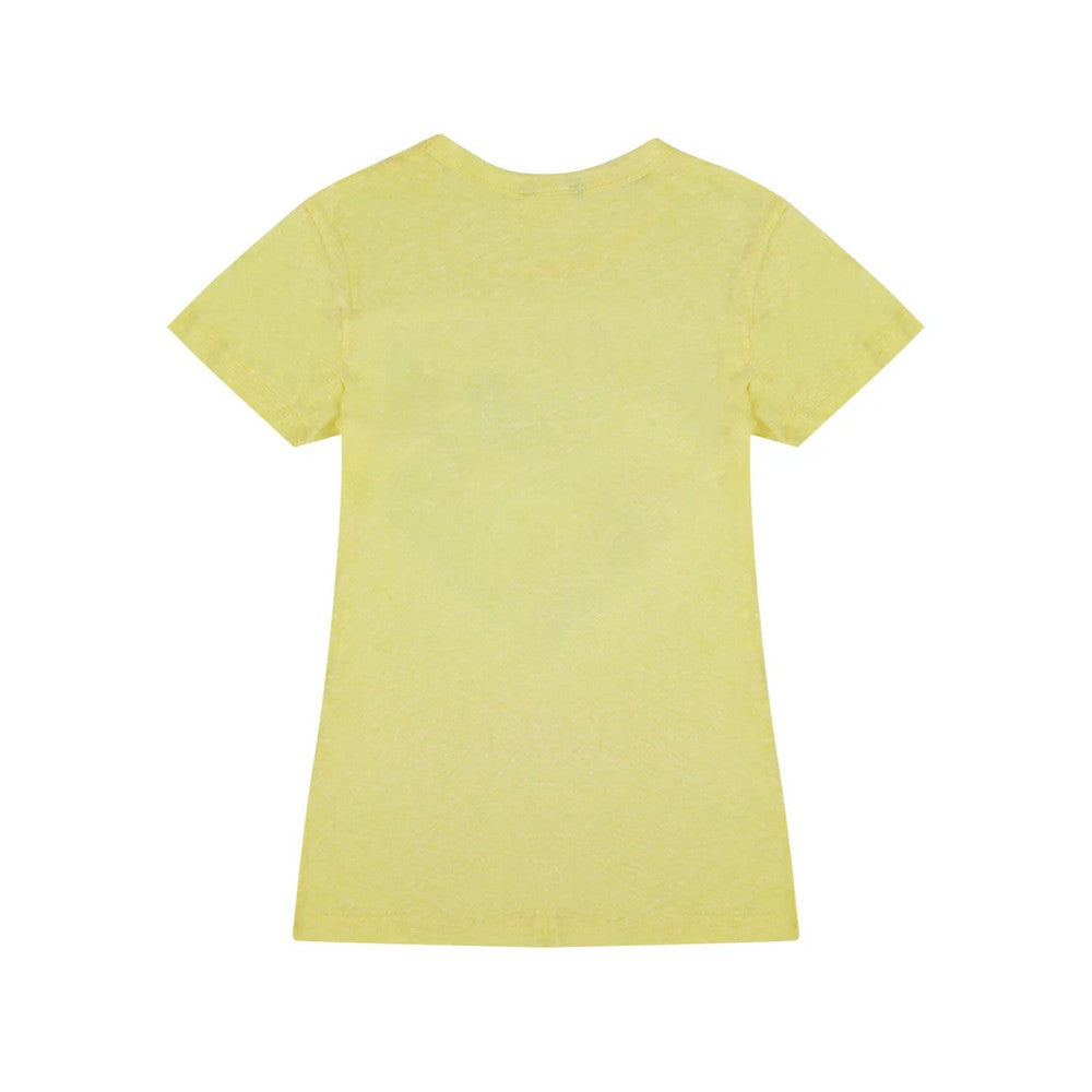 Yellow - Back - Superman Womens-Ladies T-Shirt