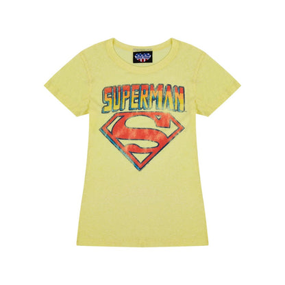 Yellow - Front - Superman Womens-Ladies T-Shirt