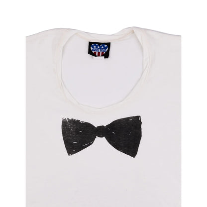 Black - Side - Womens-Ladies Bow T-Shirt