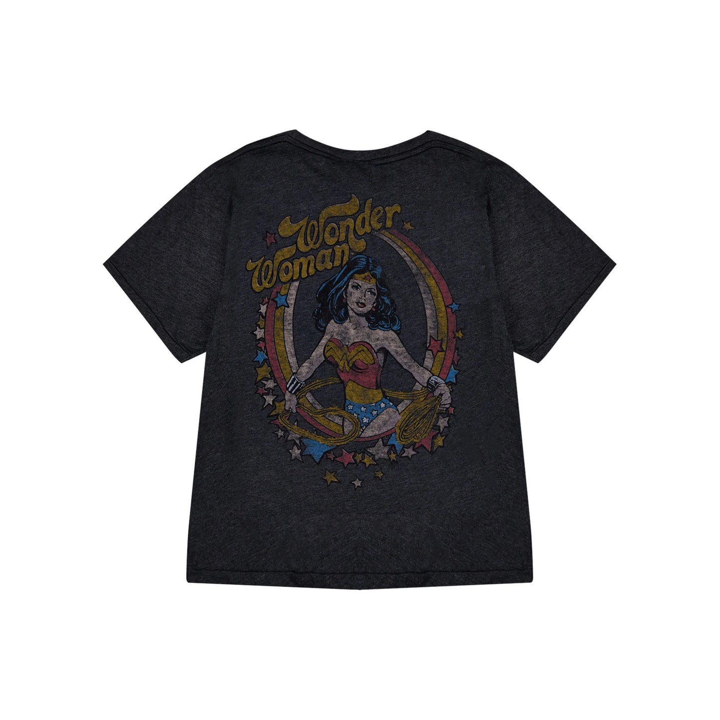 Grey - Back - Wonder Woman Womens-Ladies T-Shirt