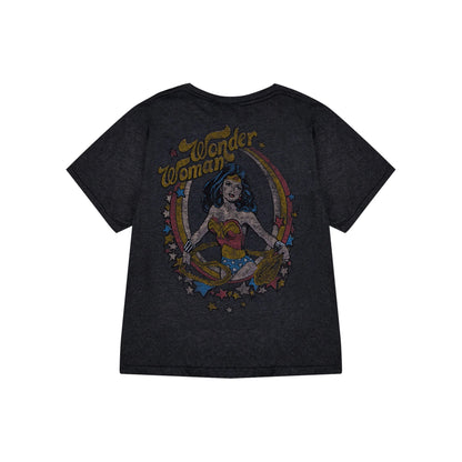 Grey - Back - Wonder Woman Womens-Ladies T-Shirt