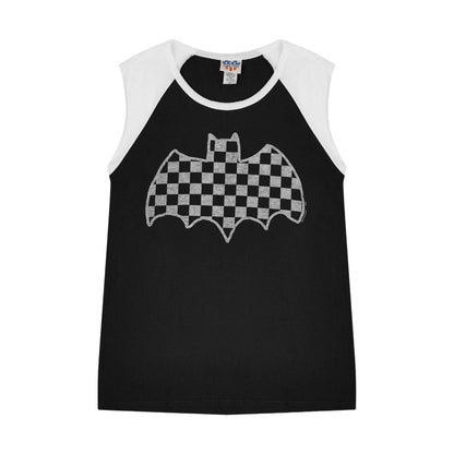 Black - Front - Batman Womens-Ladies Sleeveless T-Shirt