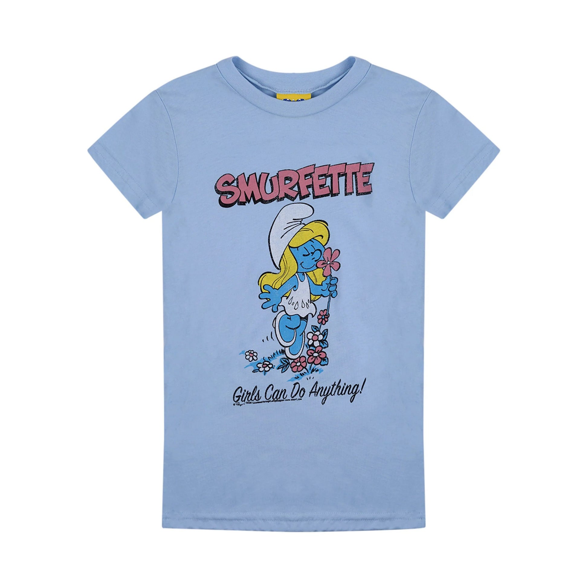 Black - Front - The Smurfs Womens-Ladies Smurfette T-Shirt