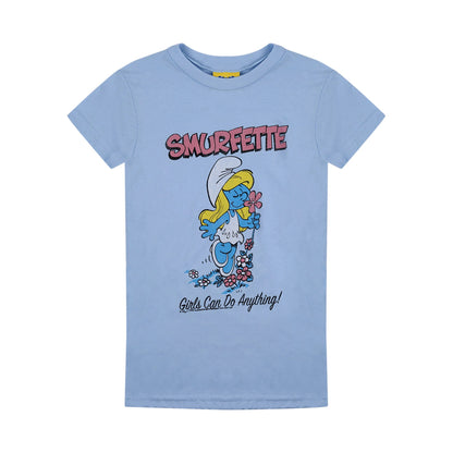 Black - Front - The Smurfs Womens-Ladies Smurfette T-Shirt