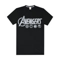 Grey - Back - Avengers Mens Logo Pyjama Set