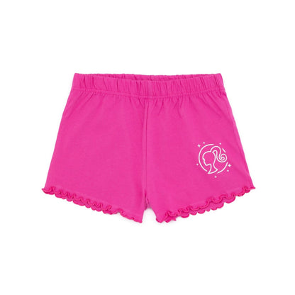Pink-White - Side - Barbie Girls Characters Short Pyjama Set