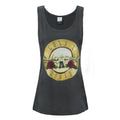 Charcoal - Front - Amplified Womens-Ladies Drum Guns N Roses Relaxed Fit Tank Top