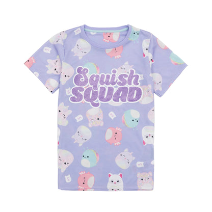 Purple - Side - Squishmallows Childrens-Kids Pyjama Set