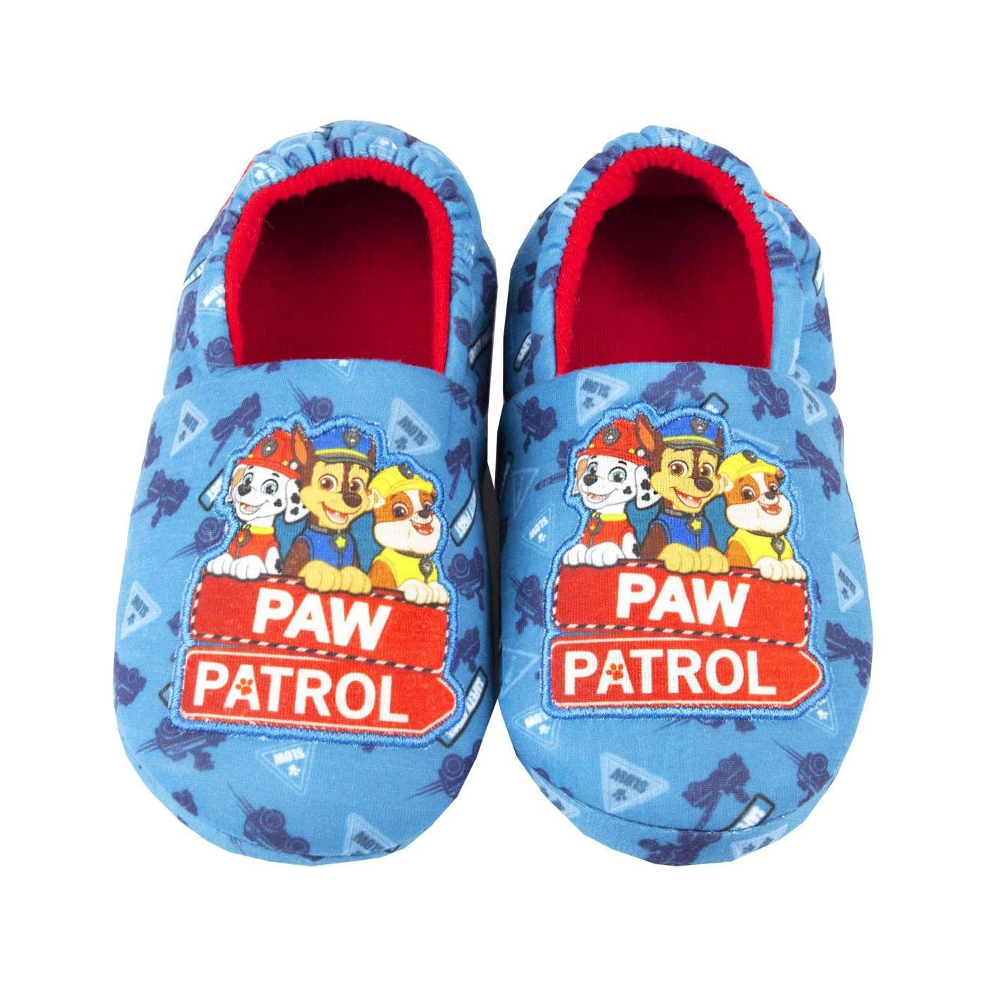 Blue - Front - Paw Patrol Boys Rescue Team Slippers