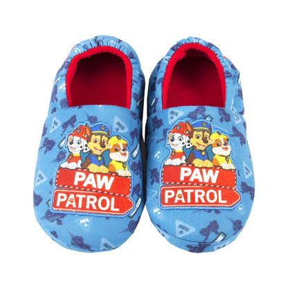 Blue - Front - Paw Patrol Boys Rescue Team Slippers