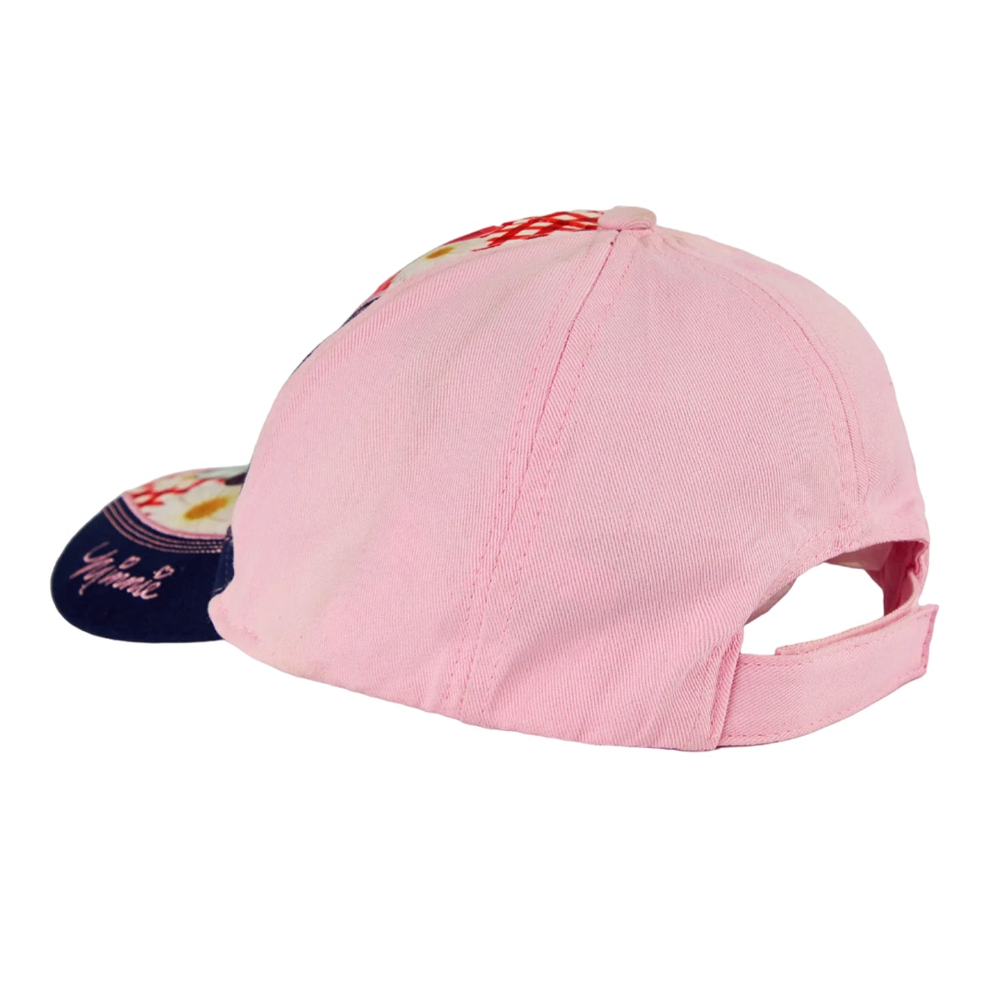 Pink - Back - Disney Childrens-Kids Curved Peak Snapback Cap
