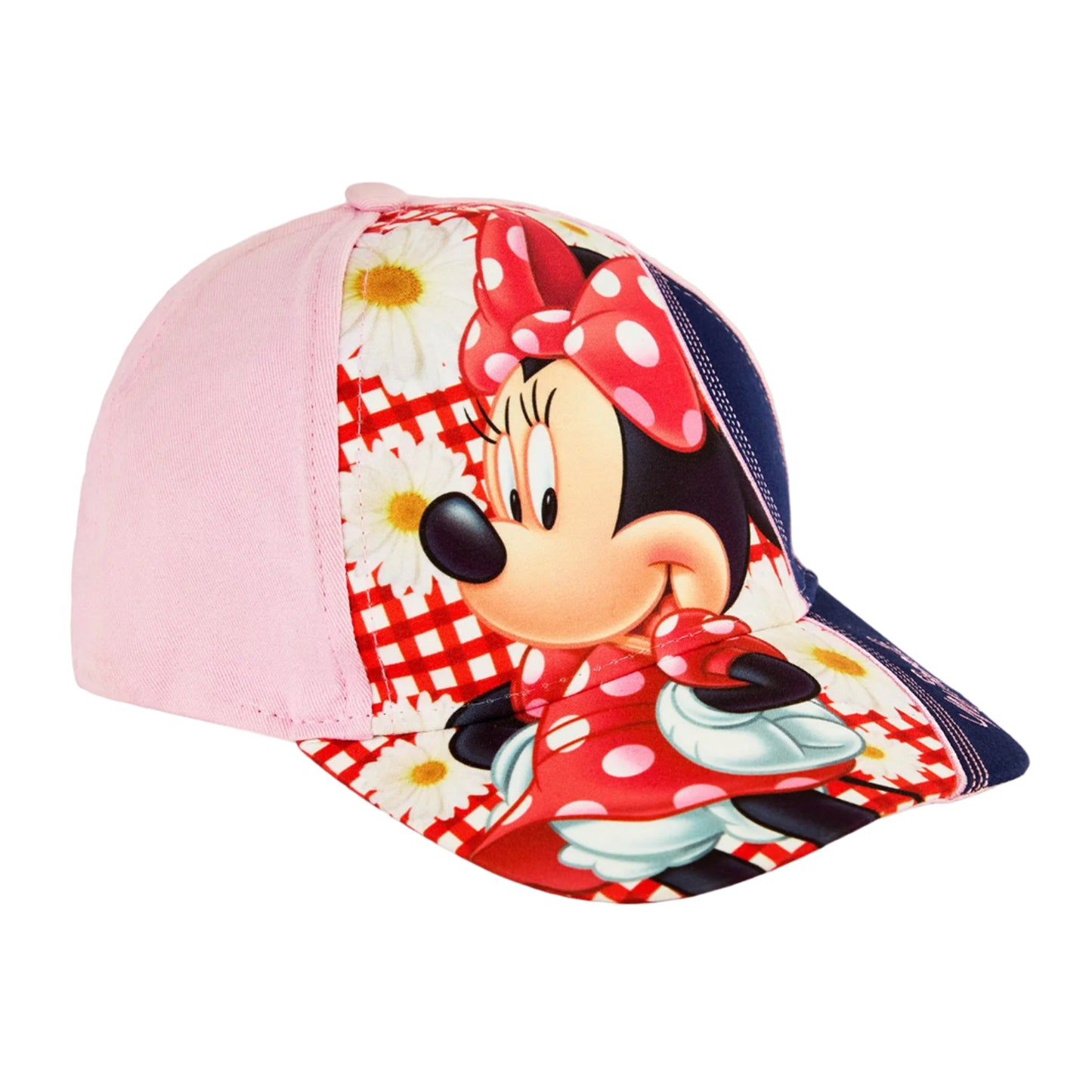 Pink - Front - Disney Childrens-Kids Curved Peak Snapback Cap