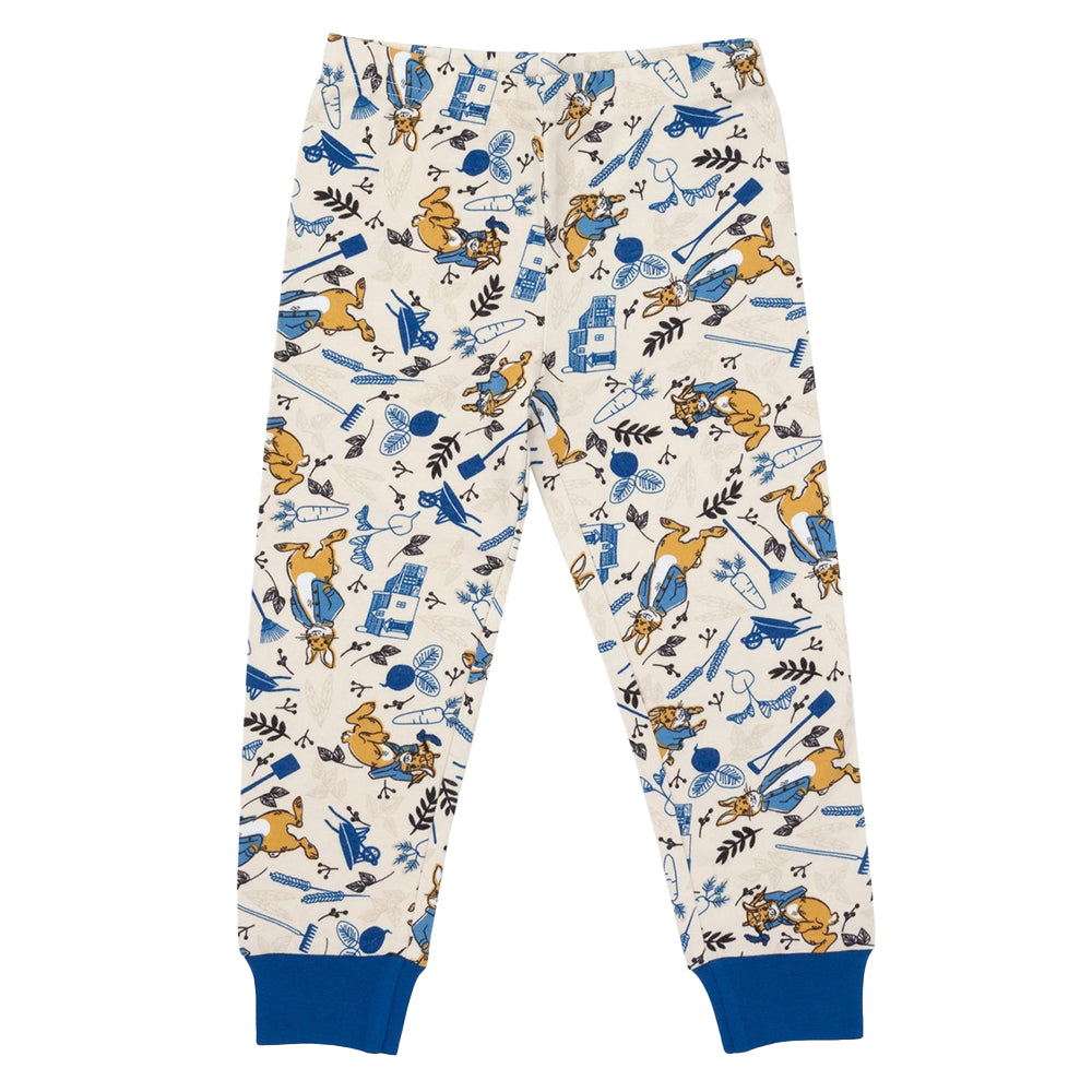 Multicoloured - Back - Peter Rabbit Childrens-Kids Pyjama Set