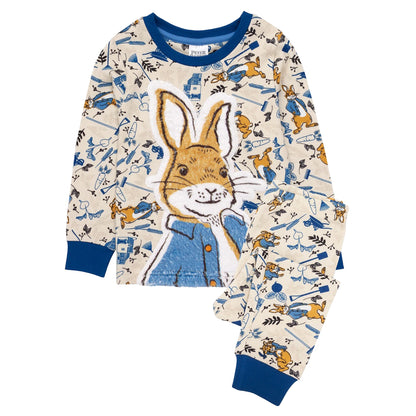 Multicoloured - Front - Peter Rabbit Childrens-Kids Pyjama Set