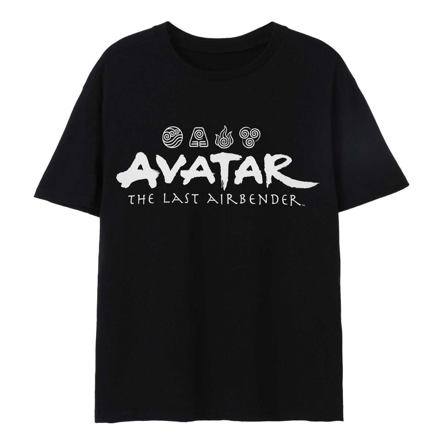 Black - Front - Avatar: The Last Airbender Mens Element Logo T-Shirt