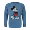 Blue - Front - Junk Food Mens Mickey Mouse Sweatshirt