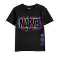 Black-Grey - Side - Marvel Boys Smash Logo T-Shirt (Pack of 2)