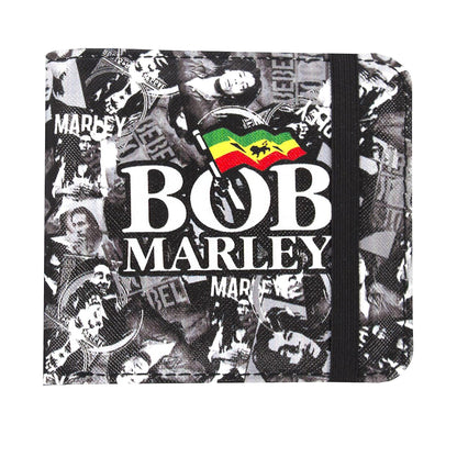Black-White-Grey - Front - RockSax Collage Bob Marley Wallet
