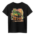 Black - Front - Teenage Mutant Ninja Turtles Childrens-Kids Michelangelo Short-Sleeved T-Shirt