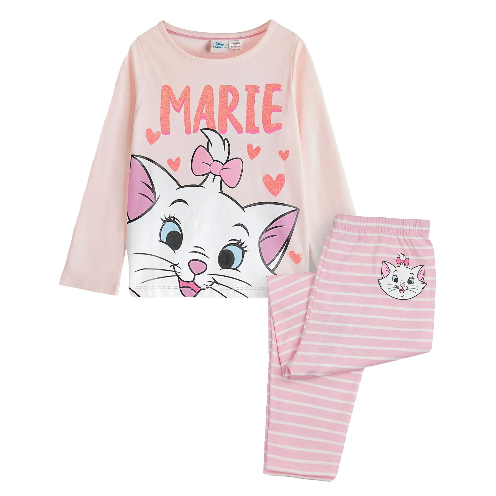 Pink - Front - The Aristocrats Girls Marie Long Pyjama Set
