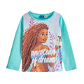 Blue - Side - The Little Mermaid Girls Ariel Long Pyjama Set