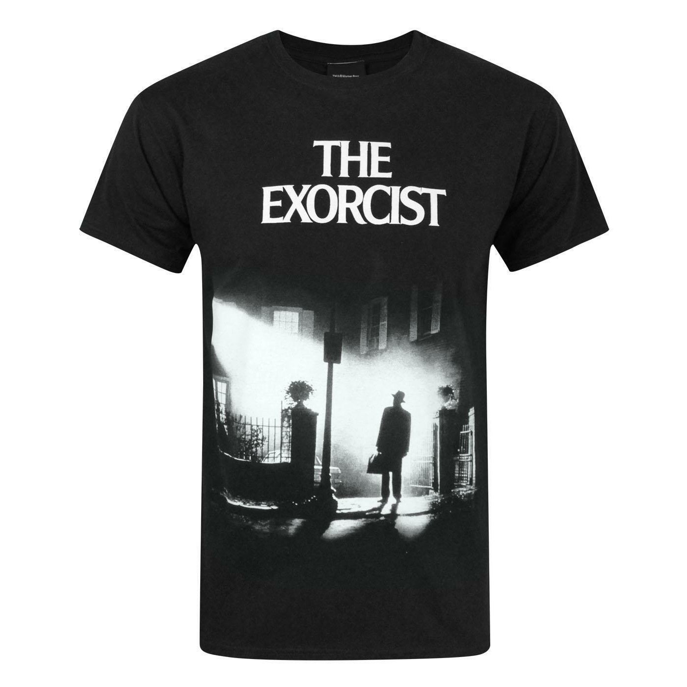 Black - Front - The Exorcist Mens Movie Poster T-Shirt