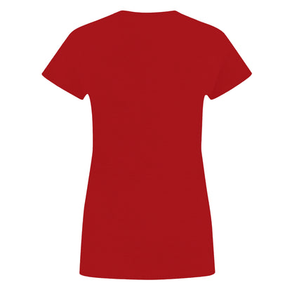 Red - Back - Daredevil Womens-Ladies Logo T-Shirt