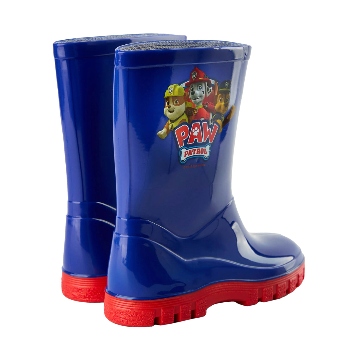 Blue - Back - Paw Patrol Childrens-Kids Wellington Boots