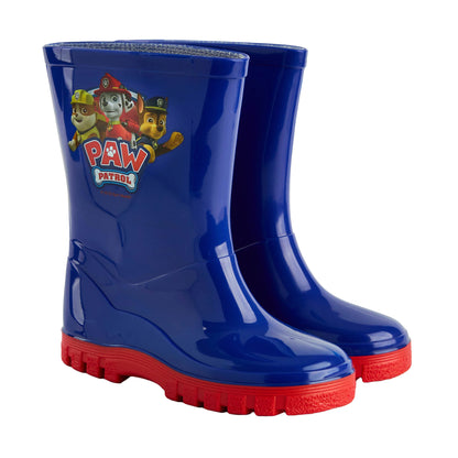 Blue - Front - Paw Patrol Childrens-Kids Wellington Boots