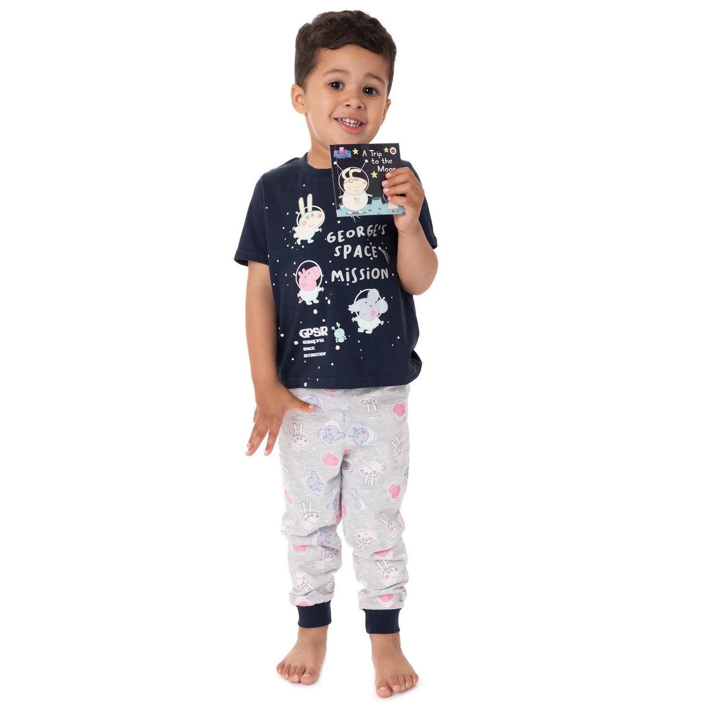 Navy - Lifestyle - Peppa Pig Boys Pyjama Set