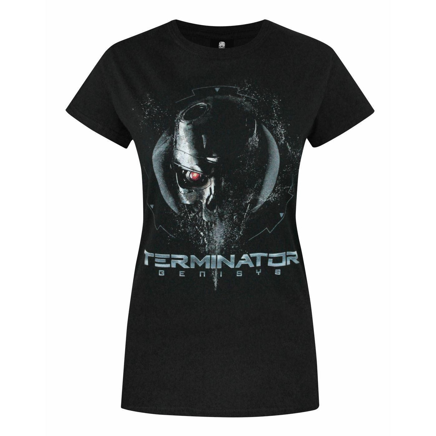 Black - Front - Terminator: Genisys Womens-Ladies Endoskeleton T-Shirt