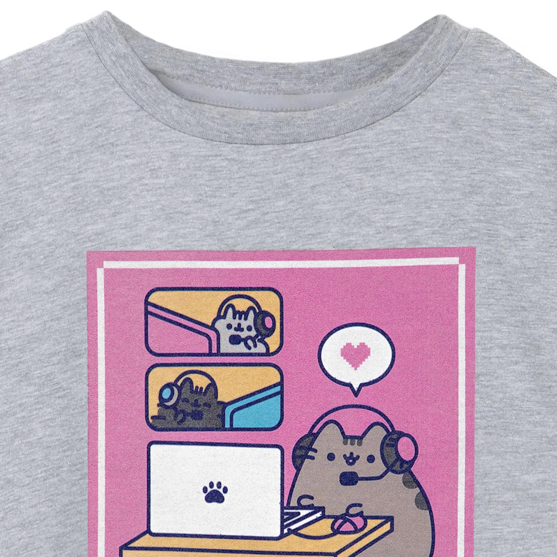 Grey Marl - Back - Pusheen Girls Weekend Plans Short-Sleeved T-Shirt