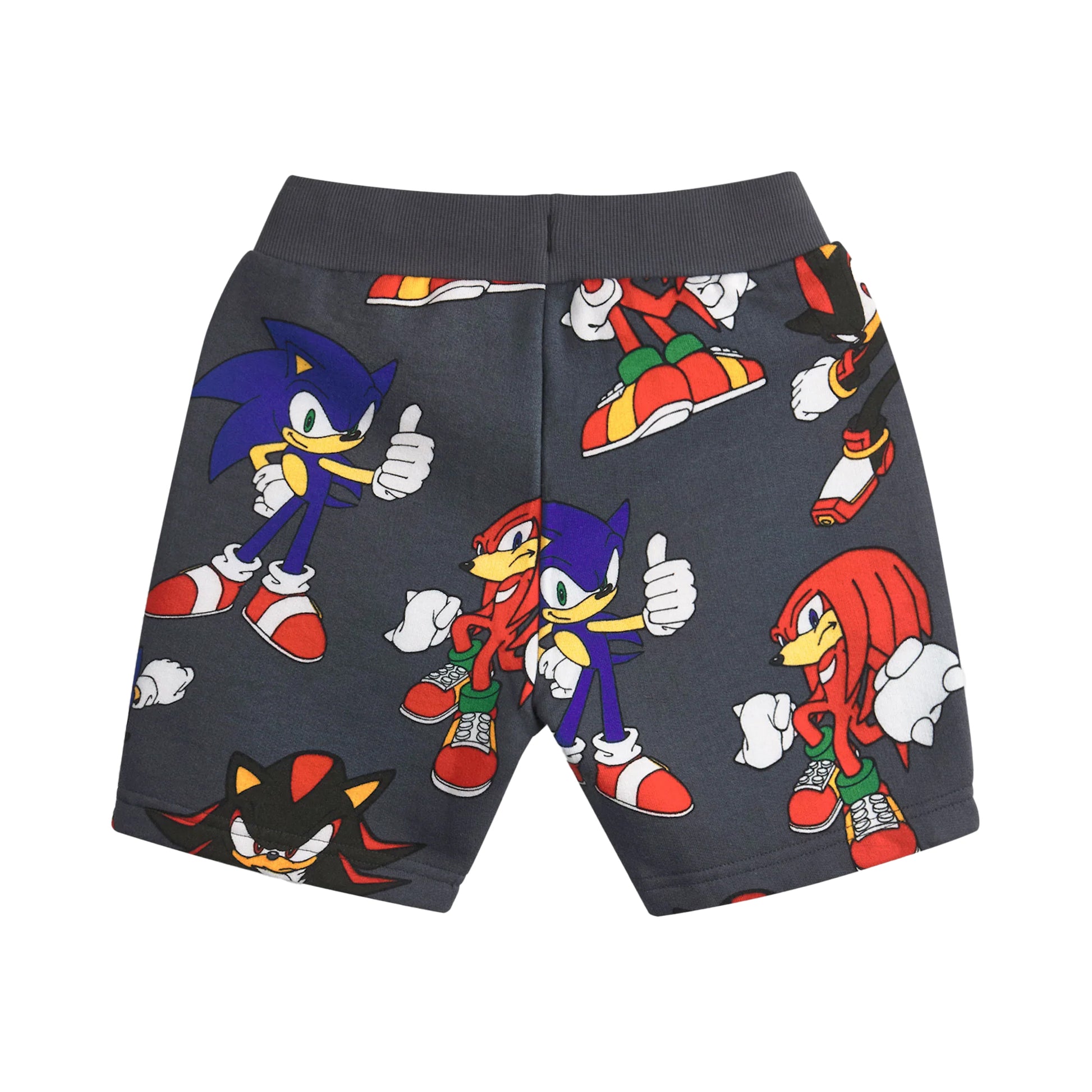 Grey - Lifestyle - Sonic The Hedgehog Boys Characters Long-Sleeved Sweatshirt and Shorts Set