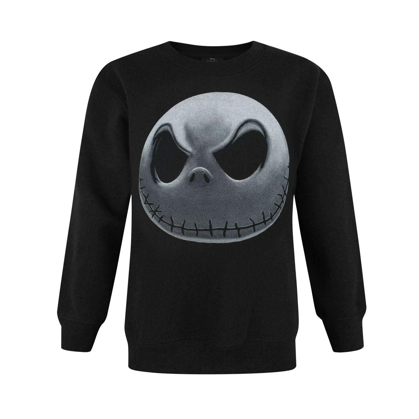 Black - Front - The Nightmare Before Christmas Boys Jack Skellington Sweatshirt