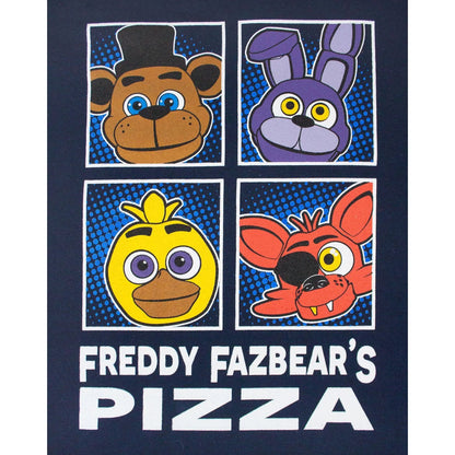 Blue - Side - Five Nights At Freddys Boys Panel Hoodie