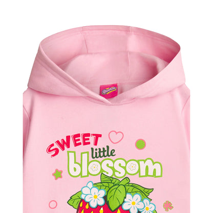 Multicoloured - Side - Shopkins Childrens-Kids Strawberry Kiss Hoodie